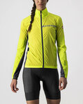 CASTELLI Cycling windproof jacket - SQUADRA STRECH LADY - yellow
