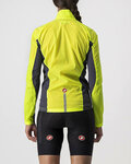 CASTELLI Cycling windproof jacket - SQUADRA STRECH LADY - yellow