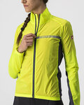 CASTELLI Cycling windproof jacket - SQUADRA STRECH LADY - yellow