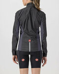 CASTELLI Cycling windproof jacket - SQUADRA STRECH LADY - black
