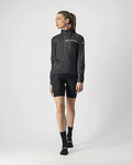 CASTELLI Cycling windproof jacket - SQUADRA STRECH LADY - black