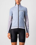 CASTELLI Cycling windproof jacket - SQUADRA STRECH LADY - grey