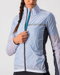 CASTELLI Cycling windproof jacket - SQUADRA STRECH LADY - grey