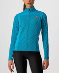 CASTELLI Cycling winter long sleeve jersey - SFIDA 2 LADY WINTER - light blue