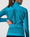 CASTELLI Cycling winter long sleeve jersey - SFIDA 2 LADY WINTER - light blue