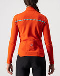 CASTELLI Cycling winter long sleeve jersey - SINERGIA 2 LADY WNT - red