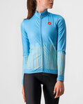 CASTELLI Cycling winter long sleeve jersey - SORPRESA LADY WINTER - light blue