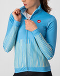 CASTELLI Cycling winter long sleeve jersey - SORPRESA LADY WINTER - light blue