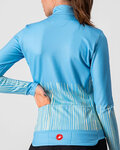 CASTELLI Cycling winter long sleeve jersey - SORPRESA LADY WINTER - light blue