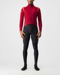 CASTELLI Cycling skinsuit - SANREMO ROS SUIT - red/black