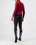 CASTELLI Cycling skinsuit - SANREMO ROS SUIT - red/black