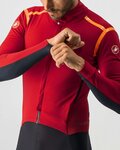 CASTELLI Cycling skinsuit - SANREMO ROS SUIT - red/black