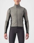 CASTELLI Cycling thermal jacket - ALPHA RoS 2 - grey/black