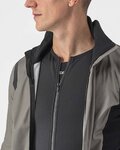CASTELLI Cycling thermal jacket - ALPHA RoS 2 - grey/black