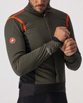 CASTELLI Cycling thermal jacket - ALPHA RoS 2 - green