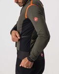 CASTELLI Cycling thermal jacket - ALPHA RoS 2 - green