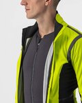 CASTELLI Cycling thermal jacket - ALPHA RoS 2 - yellow