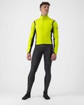 CASTELLI Cycling thermal jacket - ALPHA RoS 2 - yellow