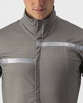 CASTELLI Cycling thermal jacket - TRANSITION 2 - grey