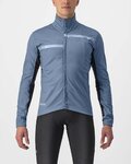 CASTELLI Cycling thermal jacket - TRANSITION 2 - blue