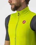 CASTELLI Cycling gilet - PRO THERMAL MID - yellow