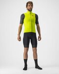 CASTELLI Cycling gilet - PRO THERMAL MID - yellow