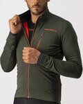 CASTELLI Cycling thermal jacket - GO WINTER - green