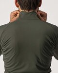 CASTELLI Cycling thermal jacket - GO WINTER - green