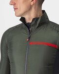 CASTELLI Cycling windproof jacket - SQUADRA STRECH - green