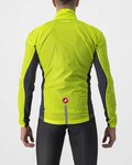 CASTELLI Cycling windproof jacket - SQUADRA STRECH - yellow