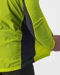 CASTELLI Cycling windproof jacket - SQUADRA STRECH - yellow