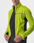 CASTELLI Cycling windproof jacket - SQUADRA STRECH - yellow