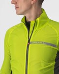 CASTELLI Cycling windproof jacket - SQUADRA STRECH - yellow
