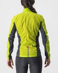 CASTELLI Cycling windproof jacket - SQUADRA STRECH LADY - yellow