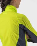 CASTELLI Cycling windproof jacket - SQUADRA STRECH LADY - yellow