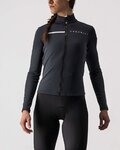 CASTELLI Cycling winter long sleeve jersey - SINERGIA 2 LADY WNT - anthracite