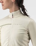 CASTELLI Cycling winter long sleeve jersey - SINERGIA 2 LADY WNT - ivory