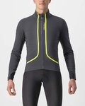 CASTELLI Cycling thermal jacket - FLIGHT AIR - anthracite