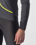 CASTELLI Cycling thermal jacket - FLIGHT AIR - anthracite