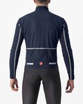 CASTELLI Cycling thermal jacket - FLIGHT AIR - blue