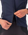 CASTELLI Cycling thermal jacket - PERFETTO ROS 2 CONV. - blue