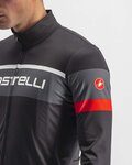 CASTELLI Cycling winter long sleeve jersey - PASSISTA - anthracite