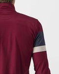 CASTELLI Cycling winter long sleeve jersey - PASSISTA - bordeaux