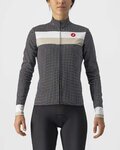 CASTELLI Cycling winter long sleeve jersey - VOLARE LADY WINTER - white/black
