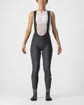 CASTELLI Cycling long bib trousers - VELOCISSIMA DT LADY - black