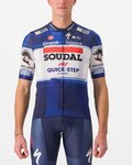 CASTELLI Cycling short sleeve jersey - SOUDAL QUICK-STEP 23 - white/blue