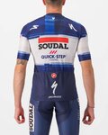 CASTELLI Cycling short sleeve jersey - SOUDAL QUICK-STEP 23 - white/blue