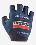 CASTELLI Cycling fingerless gloves - SOUDAL QUICK-STEP 24 - blue