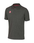 CASTELLI Cycling short sleeve t-shirt - RACE DAY POLO - grey