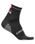 CASTELLI Cyclingclassic socks - ROSA CORSA DUE LADY - black